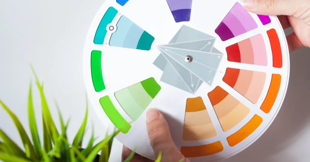 Use a color wheel to help determine your balcony garden color palette. 