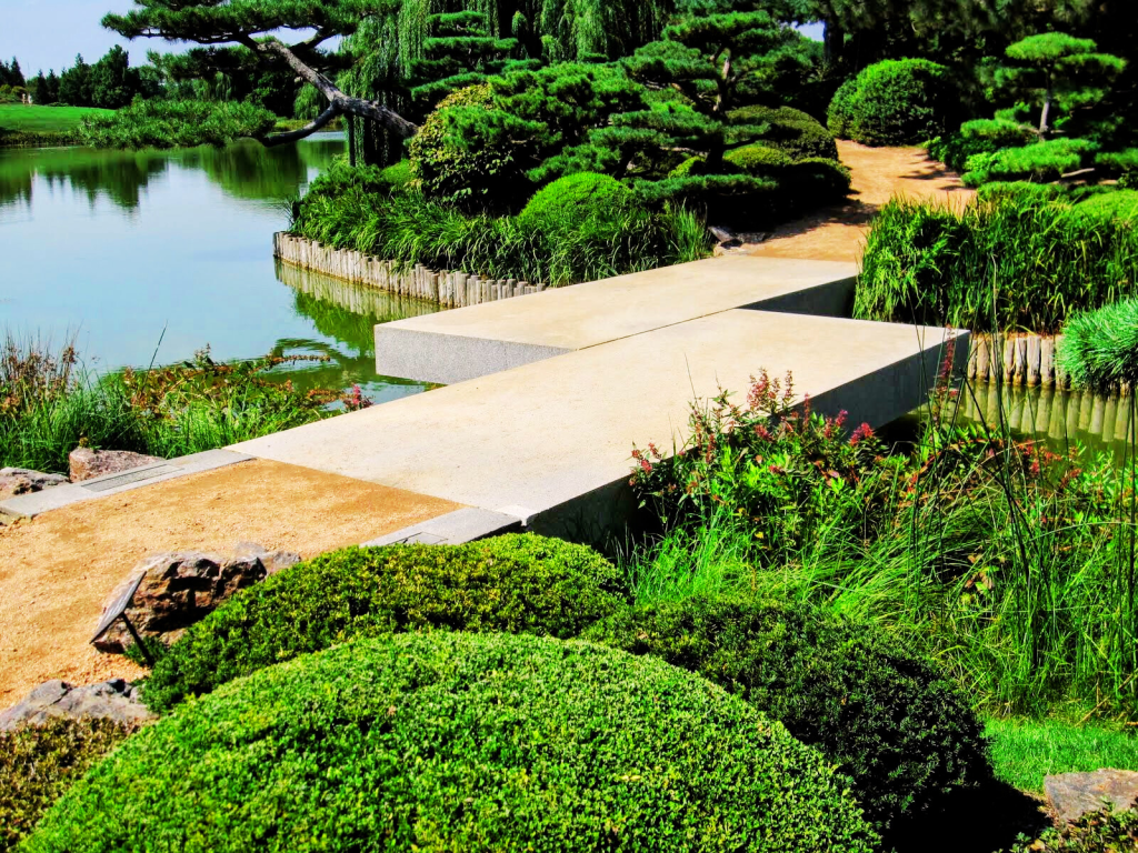 Water Pathway at the Chicago Botanic Garden.