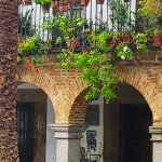 This is a great example of the stunning balconies of Zafra, Spain