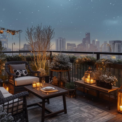 Winter Balcony Garden